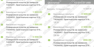 Поверенення 17 березня 2021 – 12009 доларів з LBLV