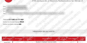Поверенення (чарджбек) 17 листопада 2021 – 53 809 гривень з trading.ubs-capitals