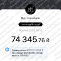 Повернення (чарджбек) 16 січня 2024 - 74 345 UAH з cauvocapital
