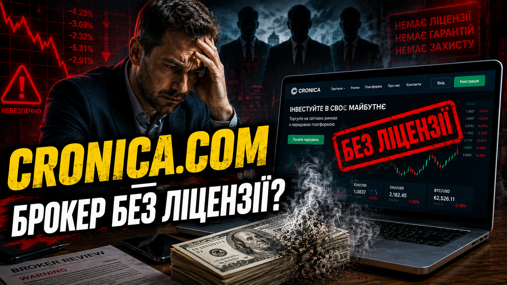 Cronika.com - Фінансове шахрайство та черговий scam без ліцензії