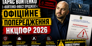 Тарас Войтенко шахрай - попередження НКЦПФР про підроблену ліцензію