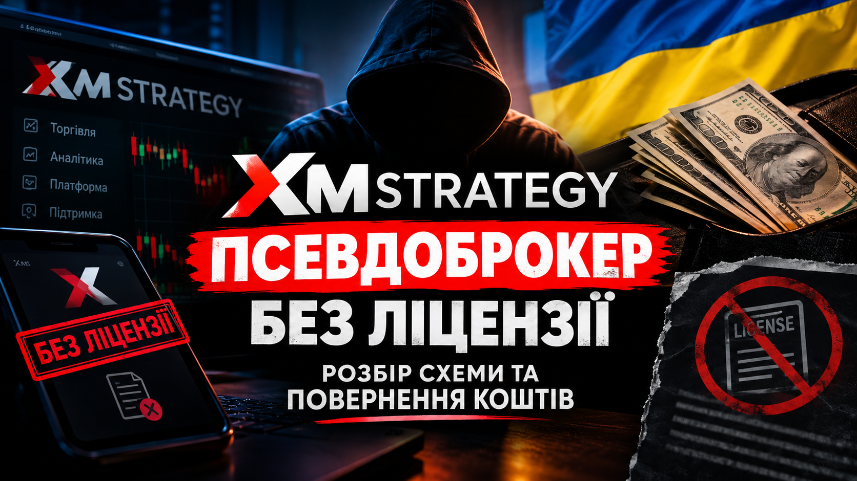 Псевдоброкер Xmstrategy без ліцензії: схема обману та повернення коштів